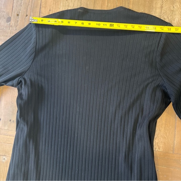 Misook Textured Black Duster Jacket 1X Vintage Cardigan 90’s Open Front Casual - Picture 9 of 11